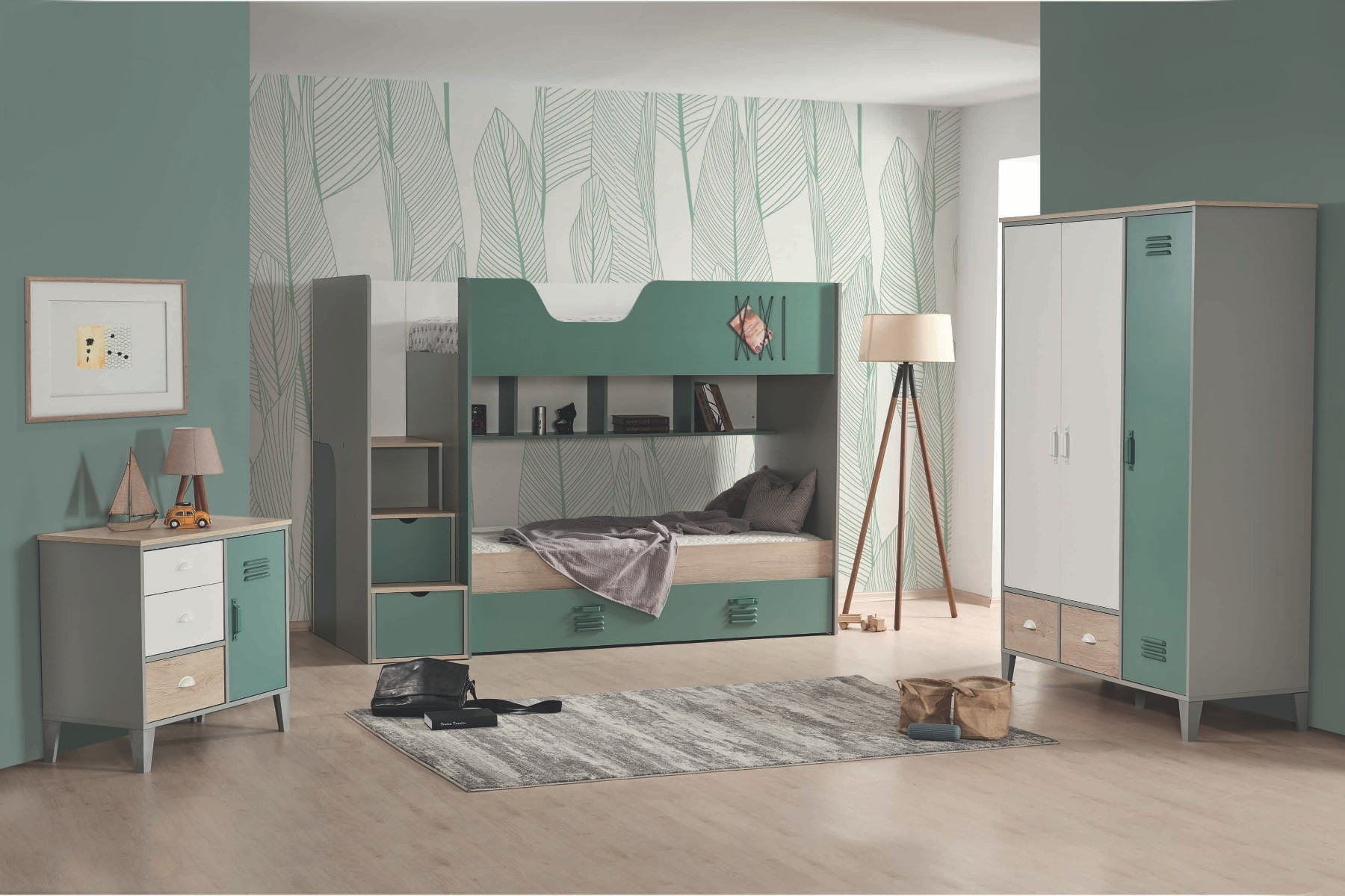 Thor Green Çocuk Odası Takımı